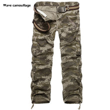Load image into Gallery viewer, DOSIM 2019 High Quality Men&#39;s Cargo Pants Casual Loose Multi Pocket Military Pants Long Trousers for Men Camo Joggers Plus Size 28-40