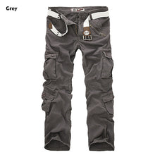 Load image into Gallery viewer, DOSIM 2019 High Quality Men&#39;s Cargo Pants Casual Loose Multi Pocket Military Pants Long Trousers for Men Camo Joggers Plus Size 28-40