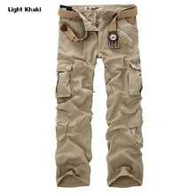 Load image into Gallery viewer, DOSIM 2019 High Quality Men&#39;s Cargo Pants Casual Loose Multi Pocket Military Pants Long Trousers for Men Camo Joggers Plus Size 28-40