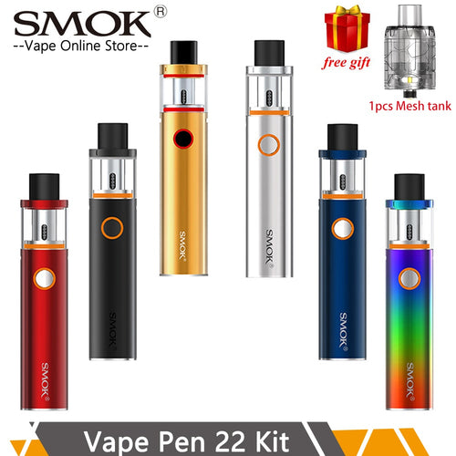 DOSIM Vape Pen 22 Kit  Vape Pen 22 Tank 0.3ohm Dual Core with Built-in 1650mah Battery with LED Indicator electronic cigarette