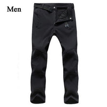 Load image into Gallery viewer, DOSIM Men&#39;s Warm Winter Pants For Men Stretch Wateproof Pants Mens Thermal Trousers Male Black Casual Work Pants Man AM054