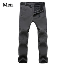 Load image into Gallery viewer, DOSIM Men&#39;s Warm Winter Pants For Men Stretch Wateproof Pants Mens Thermal Trousers Male Black Casual Work Pants Man AM054