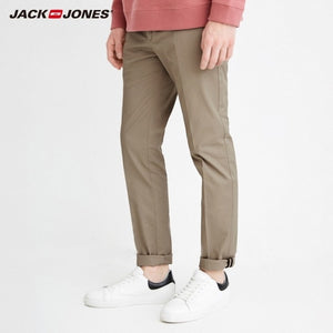 DOSIM Men's Lycra&Cotton Elastic Fabric Comfort Breathable Business Smart Casual Pants Slim Fit Trousers Menswear|218314502