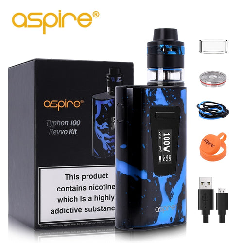 DOSIM Electronic Cigarette Aspire Typhon Revvo 100W Vape Kit E Cig Device with 5000mah Built-in Battery and 2ML Revvo Atomizer Tank