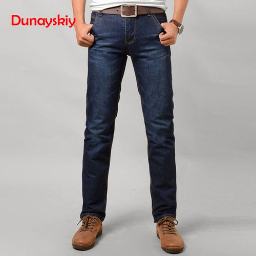 DOSIM Brand Mens Jeans 2019 Fashion Casual Male Denim Pants Skinny Trousers Cotton Classic Straight Jeans High Quality Spring Wear