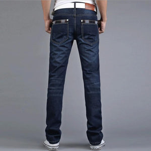 DOSIM Brand Mens Jeans 2019 Fashion Casual Male Denim Pants Skinny Trousers Cotton Classic Straight Jeans High Quality Spring Wear